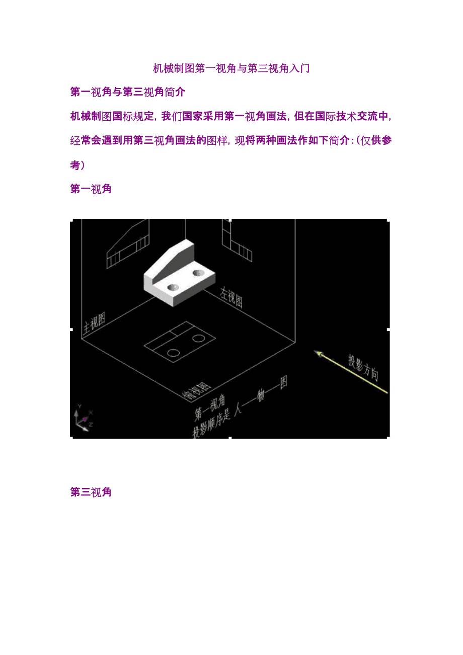 第一视角和第三视角的区别