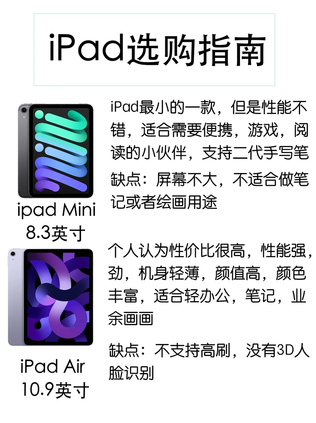 ipad和mini有什么区别 ipad和mini有什么区别哪个更值得买 
